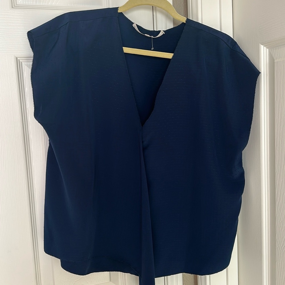 Blue Rachel  Ray top, size L